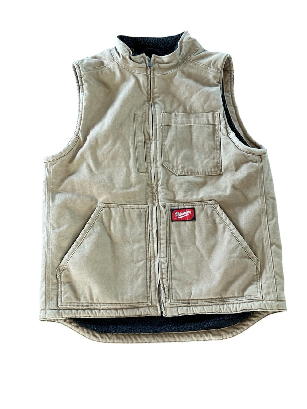 Men’s Tan Milwaukee Workwear Vest Large
